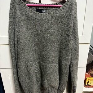 Fox Heather Gray Women's Crew Neck Sweater